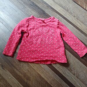 Carter's 18 Month Baby Girl Love You Sweatshirt